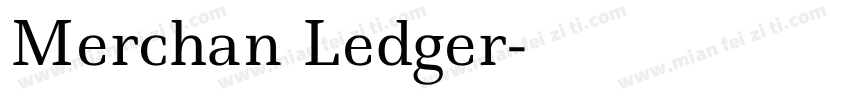 Merchan Ledger字体转换